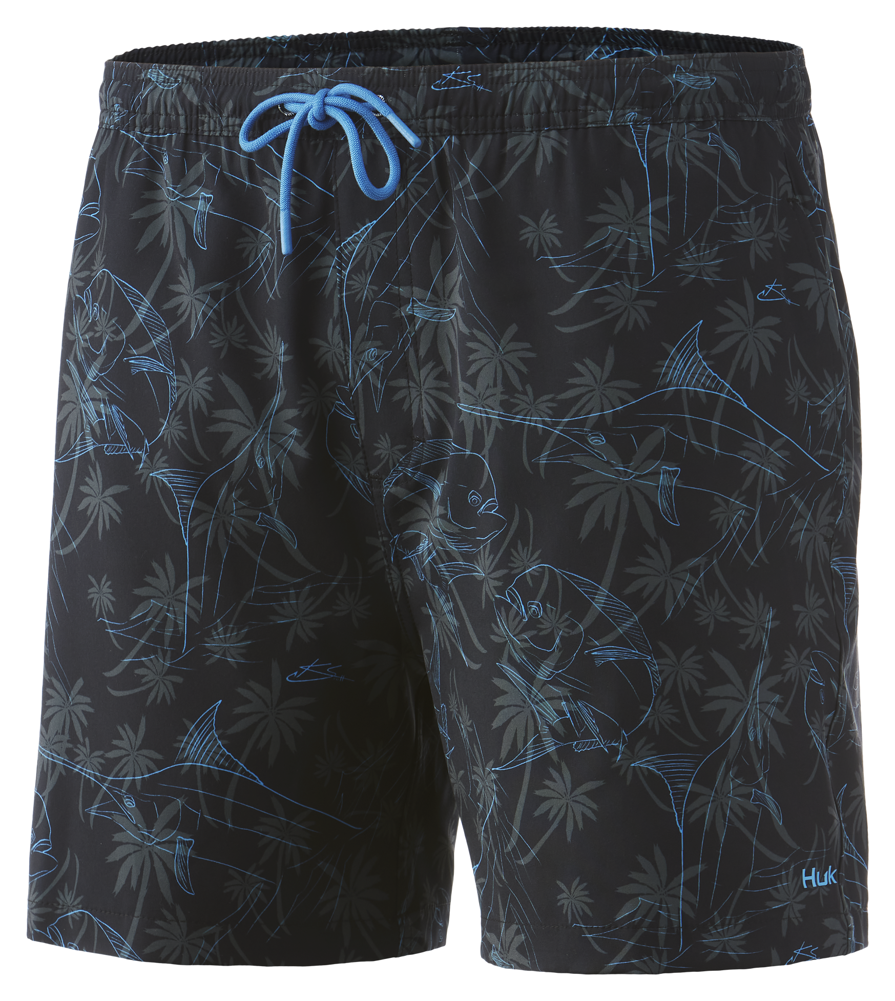 Huk Pursuit Palm Slam Volley Swim Shorts for Men | Cabela's